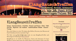 Desktop Screenshot of klangrauschtreffen.de