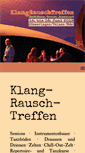 Mobile Screenshot of klangrauschtreffen.de